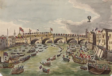 De Opening van de Nieuwe London Bridge, 1 augustus 1831